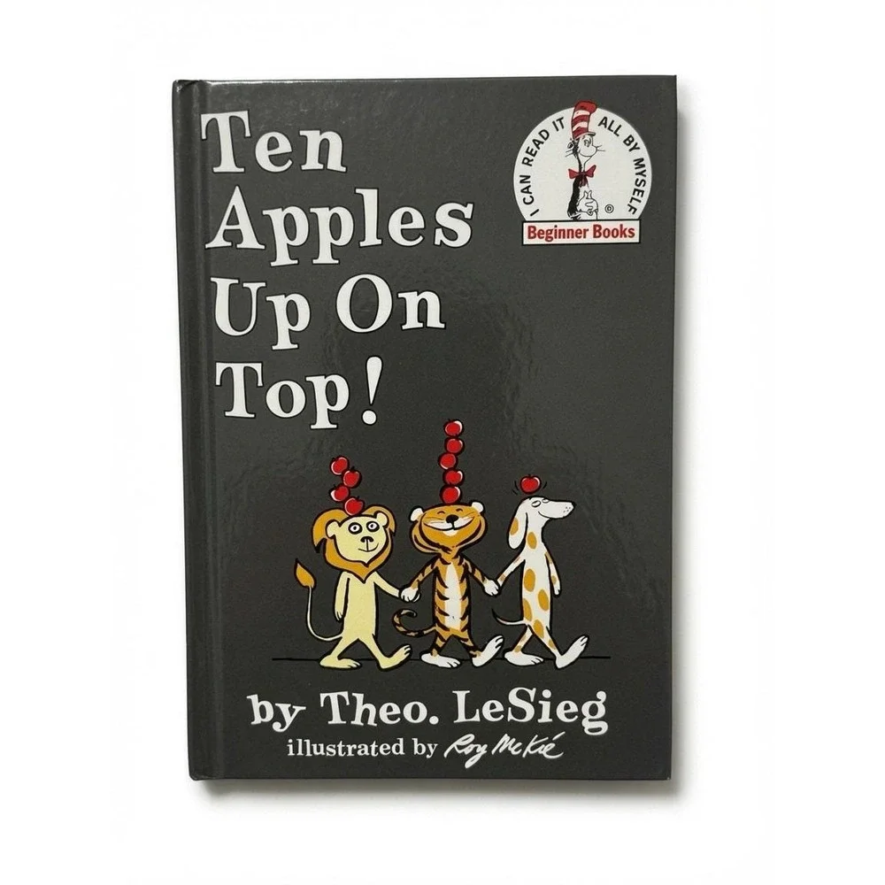 Ten Apples Up On Top! 1961 Theo. LeSieg Roy McKie Beginner Books Dr. Seuss